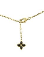 Колье из лимонного золота c бриллиантами и ониксом