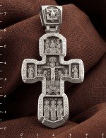 Крест из белого золота
