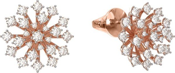 Серьги из золота c бриллиантами