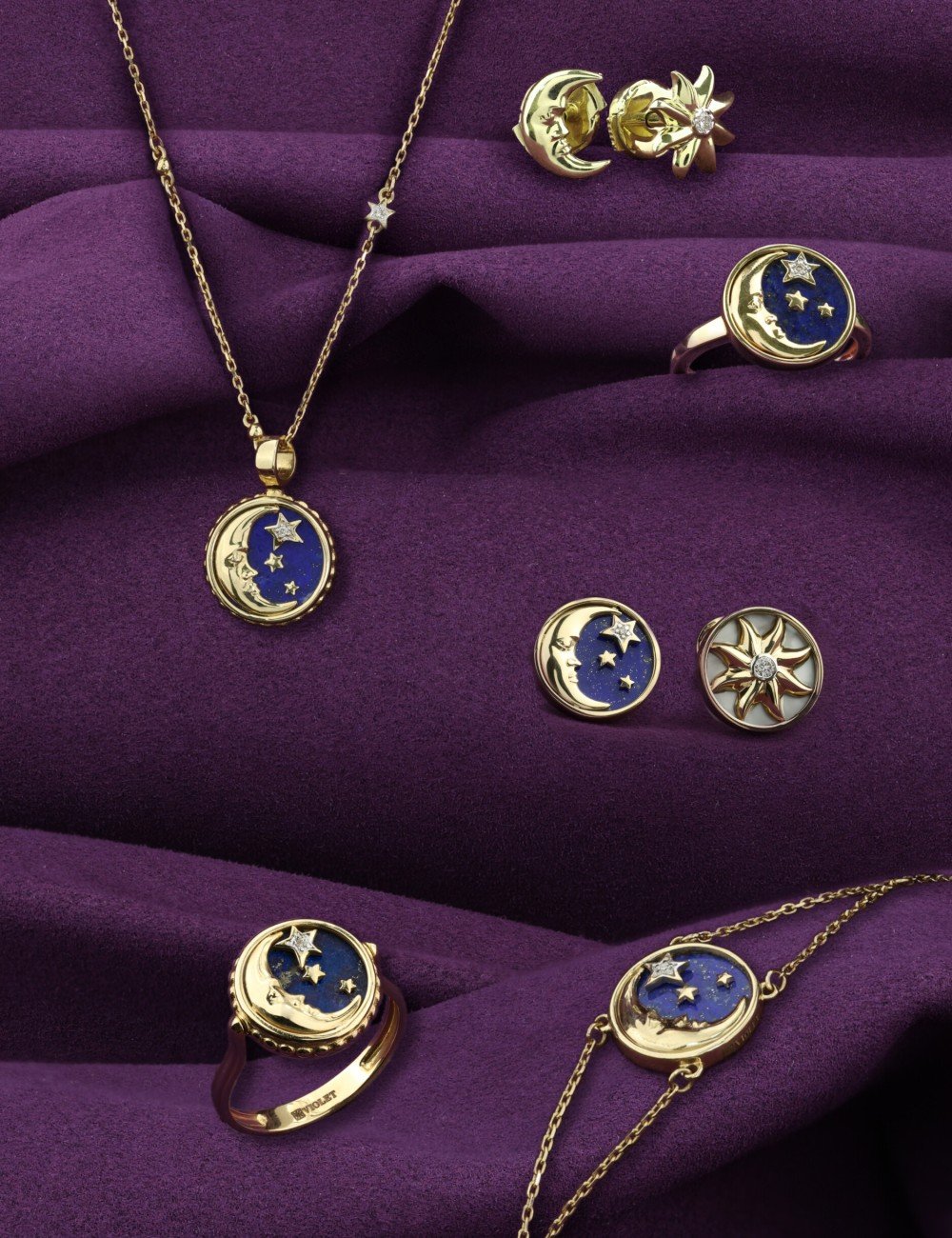 Серьги из лимонного золота c бриллиантами