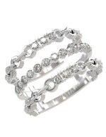 Кольцо из белого золота c бриллиантами