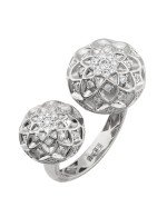 Кольцо из белого золота c бриллиантами