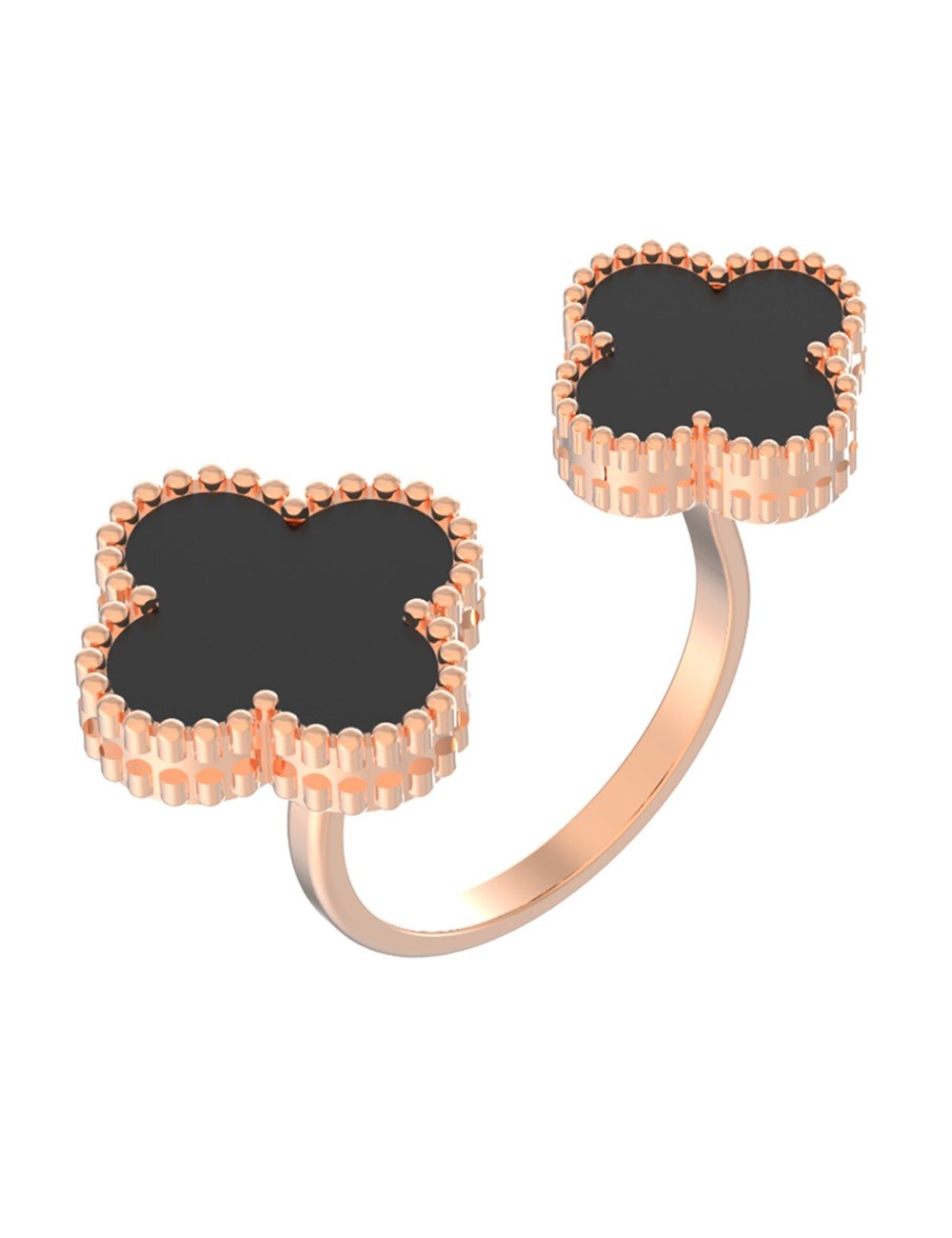 Кольцо из золота c ониксом