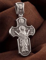 Крест из белого золота