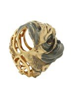 Подвеска из лимонного золота c эмалью