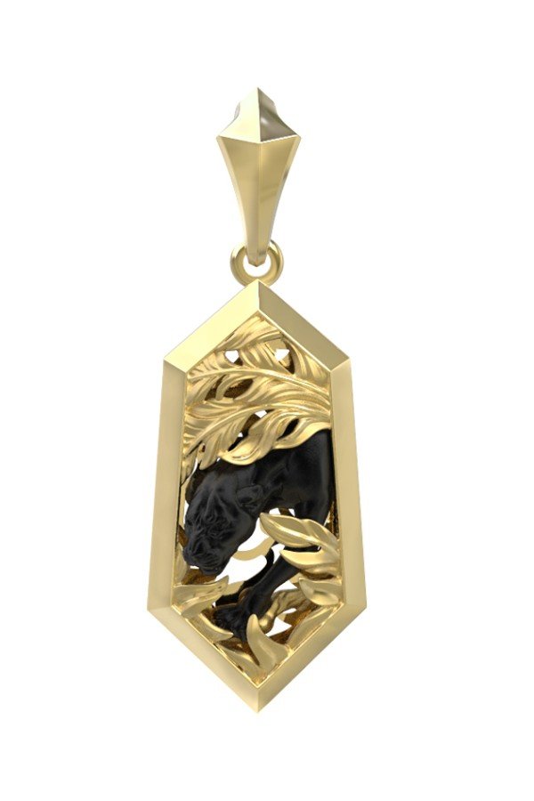 Подвеска из лимонного золота