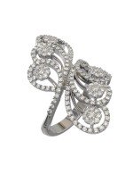 Кольцо из белого золота c бриллиантами