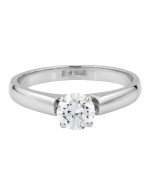 Кольцо из белого золота c бриллиантами