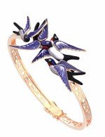 Браслет из золота c эмалью