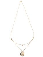 Колье из золота c бриллиантами и перламутром