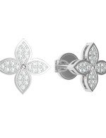 Серьги из белого золота c бриллиантами