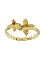 Кольцо из лимонного золота c бриллиантами