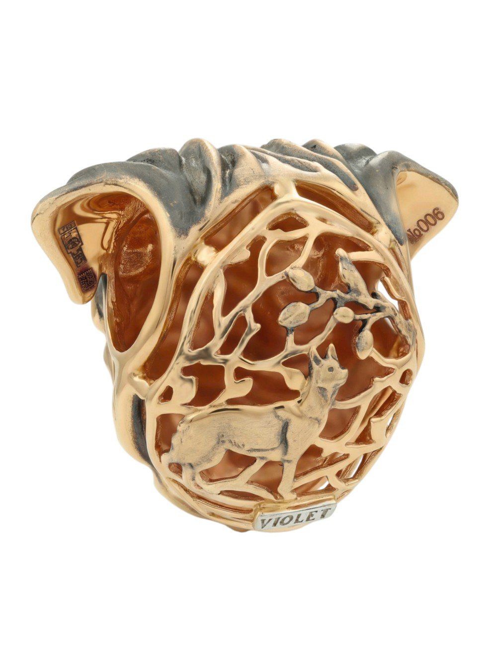 Подвеска из золота c эмалью