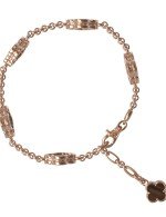 Браслет из золота c тигровым глазом