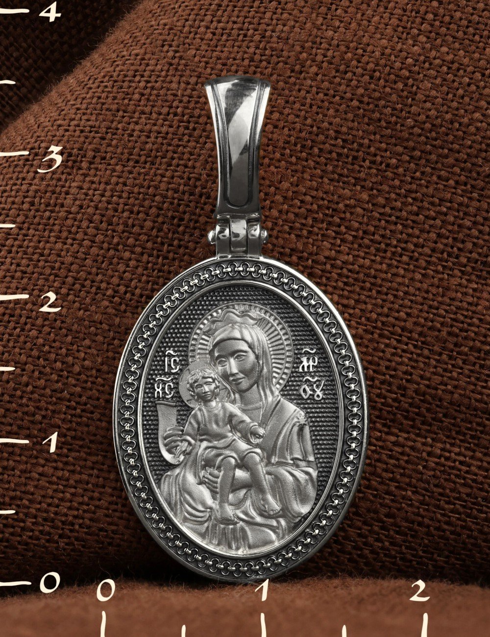 Образок из белого золота