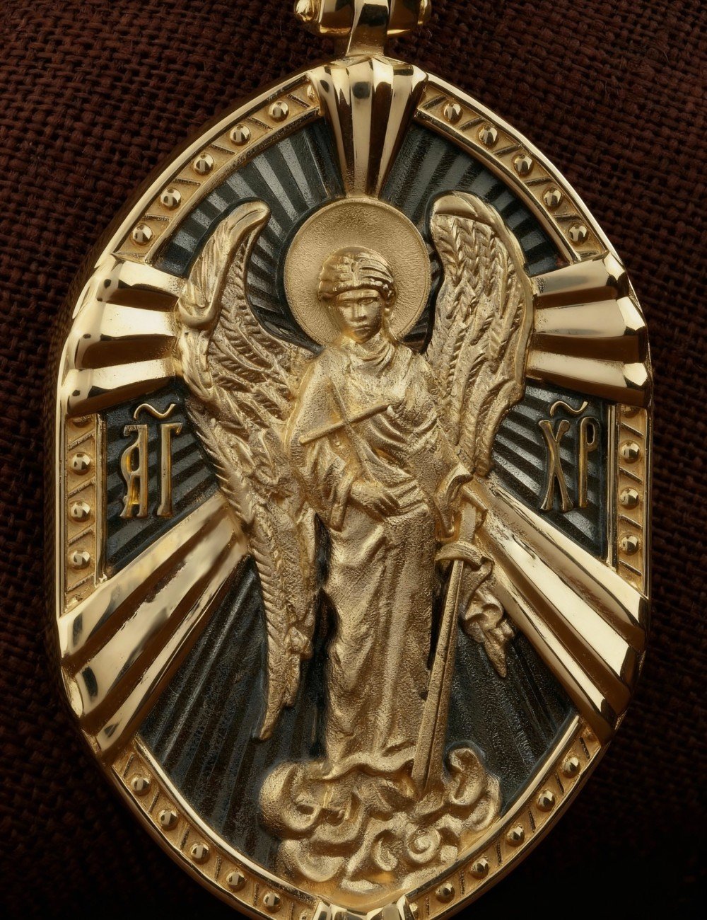 Образок из лимонного золота