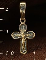 Крест из лимонного золота