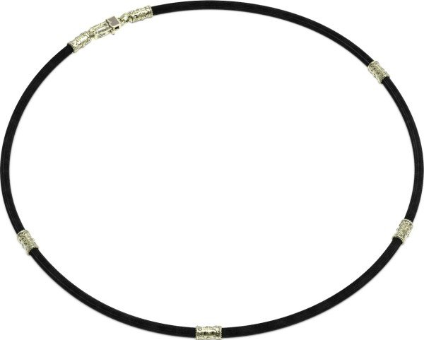 Шнурок шёлковый из зелёного золота c шёлковым шнурком