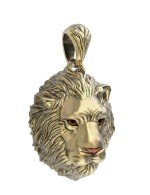 Подвеска из лимонного золота c эмалью