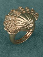 Кольцо из золота c рубином