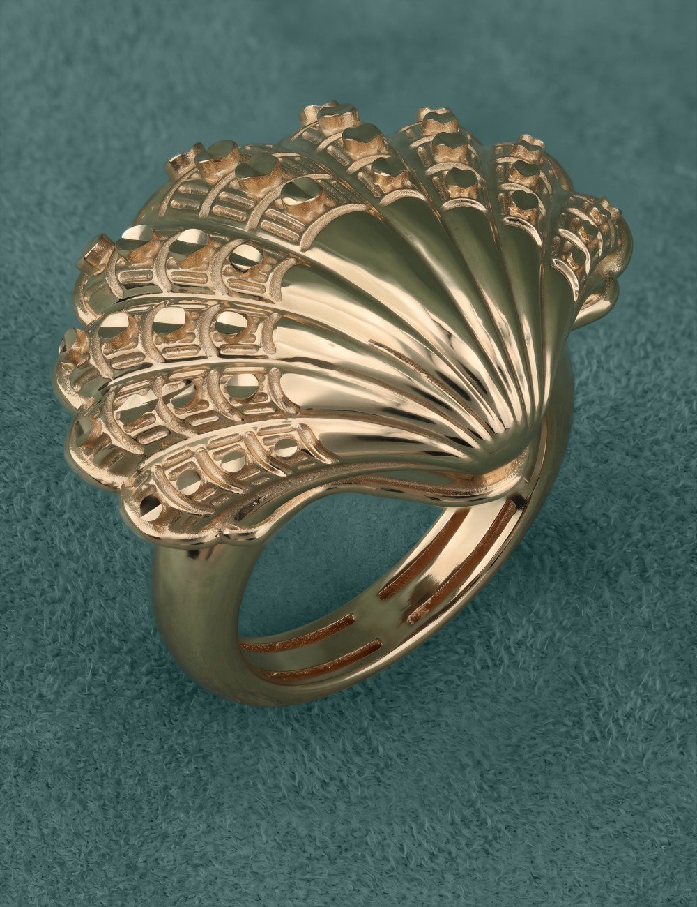 Кольцо из золота c рубином