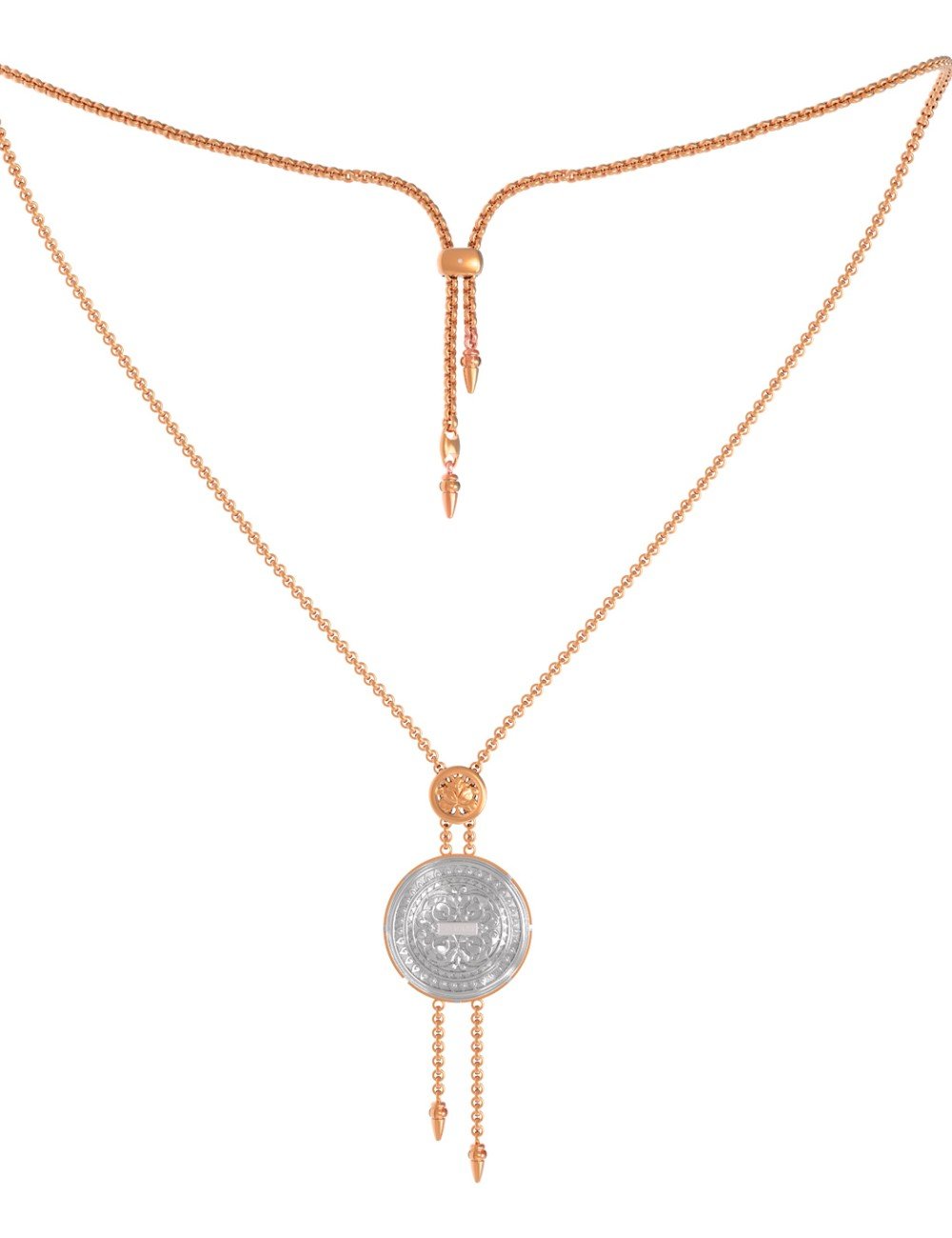 Колье из золота c эмалью