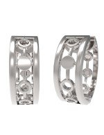 Серьги из белого золота c бриллиантами