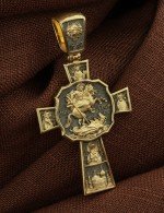 Крест из лимонного золота