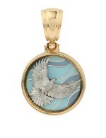 Подвеска из золота c эмалью
