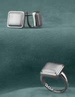 Кольцо из белого золота