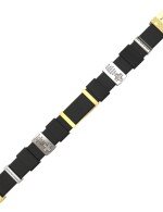 Браслет из лимонного золота c кожаным шнурком