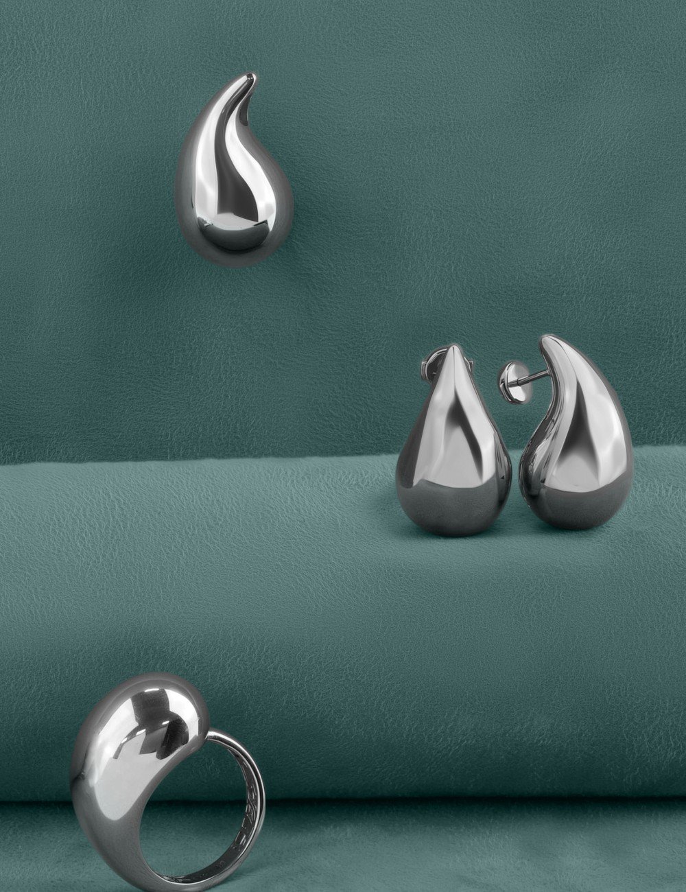 Кольцо из белого золота