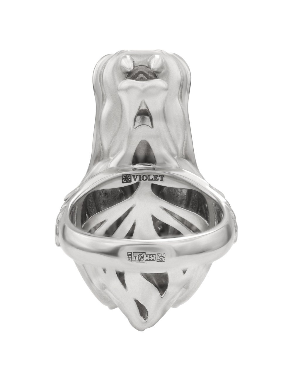 Кольцо из белого золота c бриллиантами