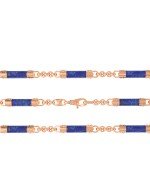 Цепь из золота c лазуритом