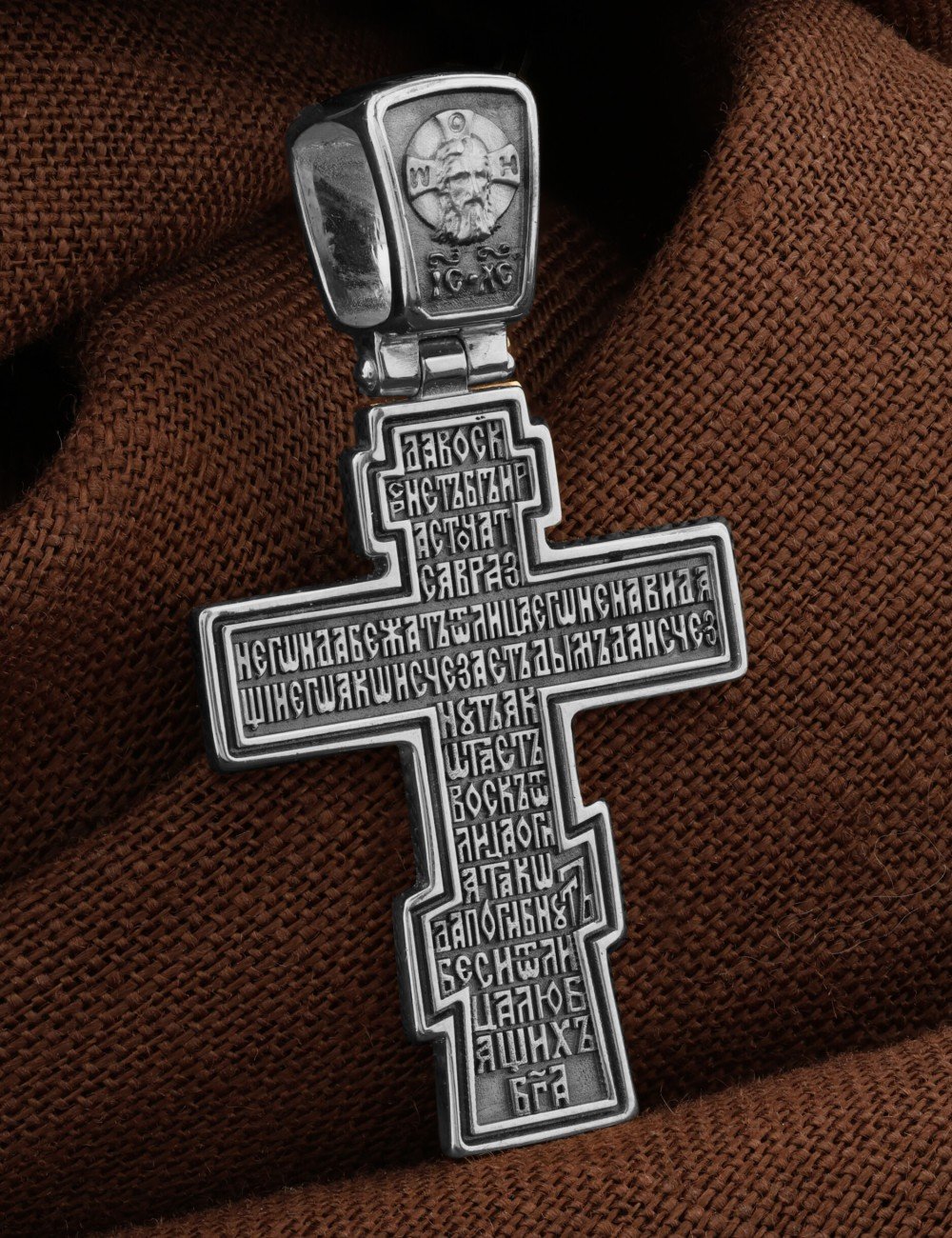 Крест из белого золота