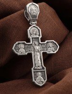 Крест из белого золота