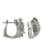 Серьги из белого золота c бриллиантами