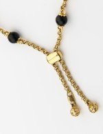 Браслет из лимонного золота c ониксом