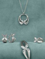 Колье из белого золота