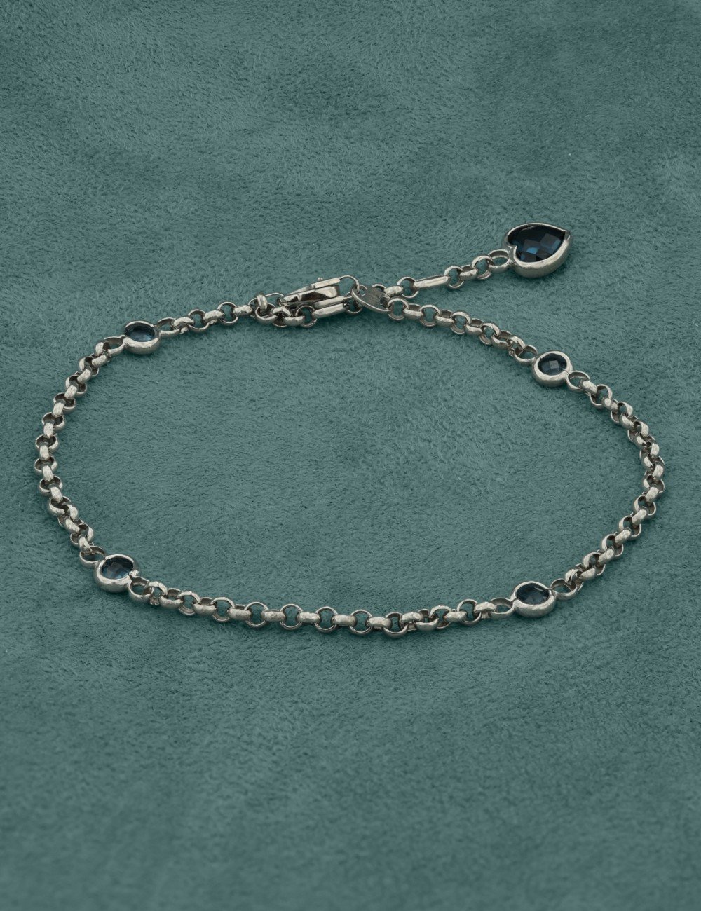 Браслет из белого золота c топазом London