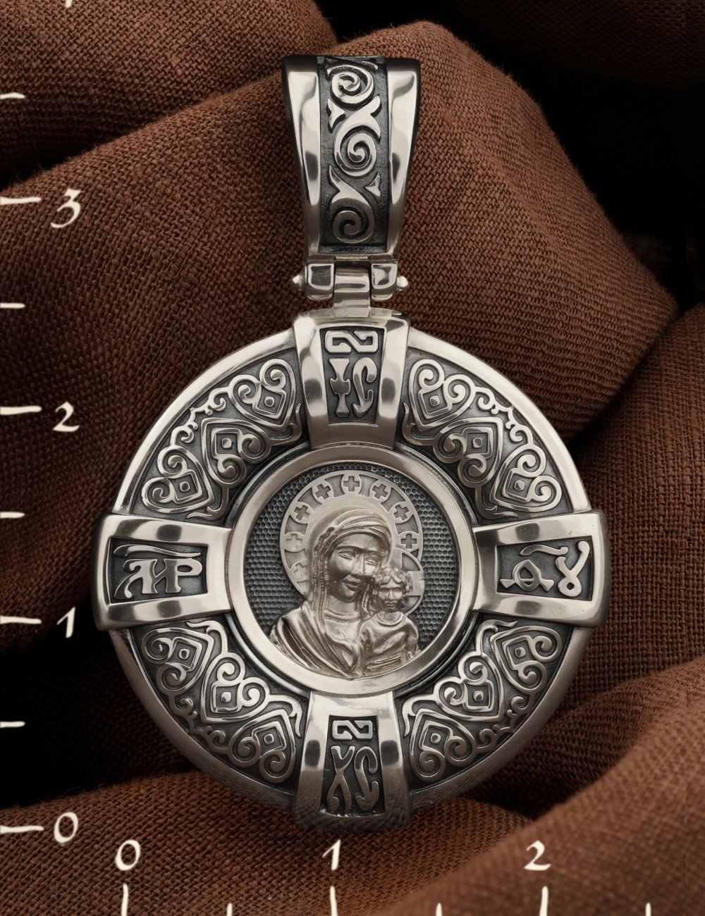 Образок из белого золота