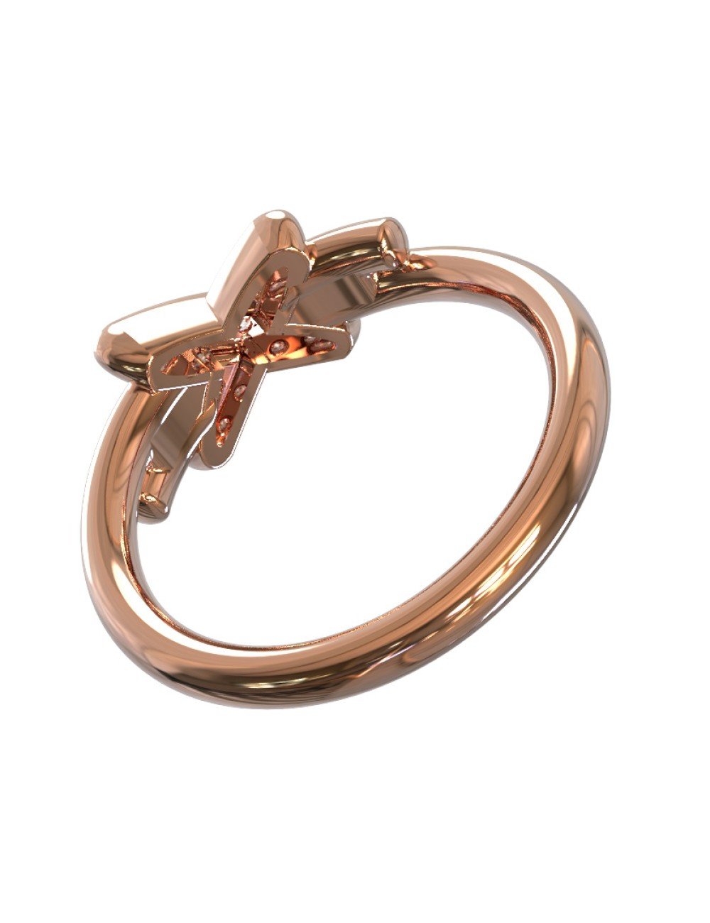 Кольцо из золота c бриллиантами