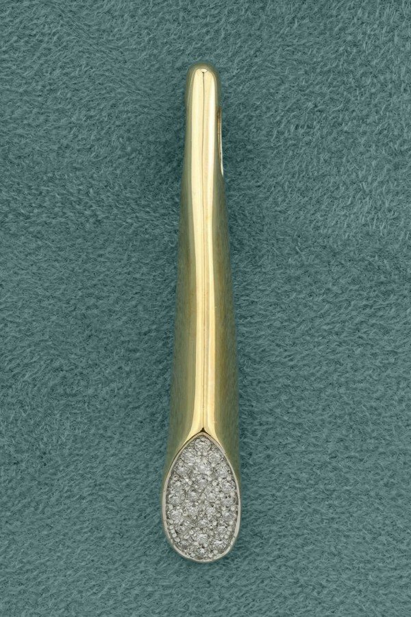 Подвеска из лимонного золота c бриллиантами