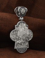 Крест из белого золота