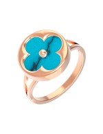 Кольцо из золота c бирюзой