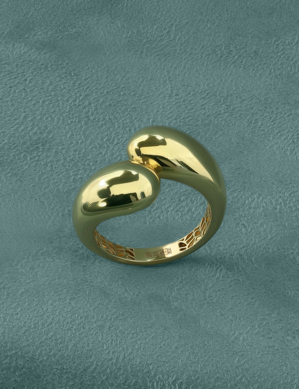Кольцо из лимонного золота