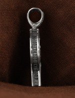 Крест из белого золота c эбеновым деревом