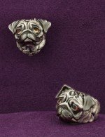 Кольцо из белого золота c эмалью