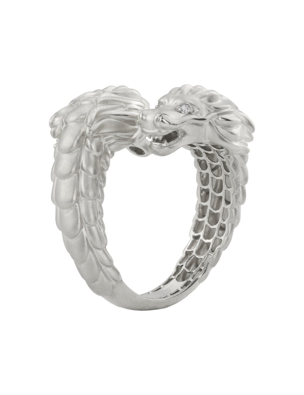 Кольцо из белого золота c бриллиантами