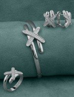 Кольцо из белого золота c бриллиантами